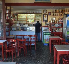The cafe of Anastasia Galaris in Aegina