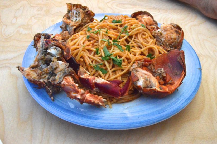 Lobster Spaghetti - Skiathos - Greek Gastronomy Guide