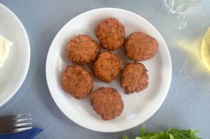 chickpea meatballs of Sifnos