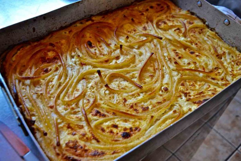 Macaroni Pie - Recipe - Aegialia - Greek Gastronomy Guide