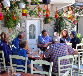 Cafes in Pityos of Chios - Greek Gastronomy Guide