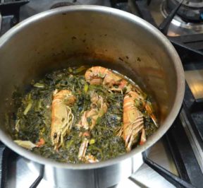 Crayfish with grass - Skiathos - Greek Gastronomy Guide