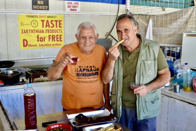 Γιώργος Γάσπαρης - Τηγανιτζίδικο στη Λαϊκή Αγορά της Ζακύνθου - Farmers Zante Market - Greek Gastronomy Guide